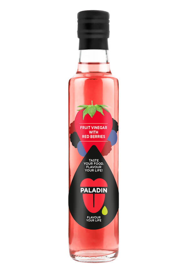 Paladin organic fruit vinegar with red berries